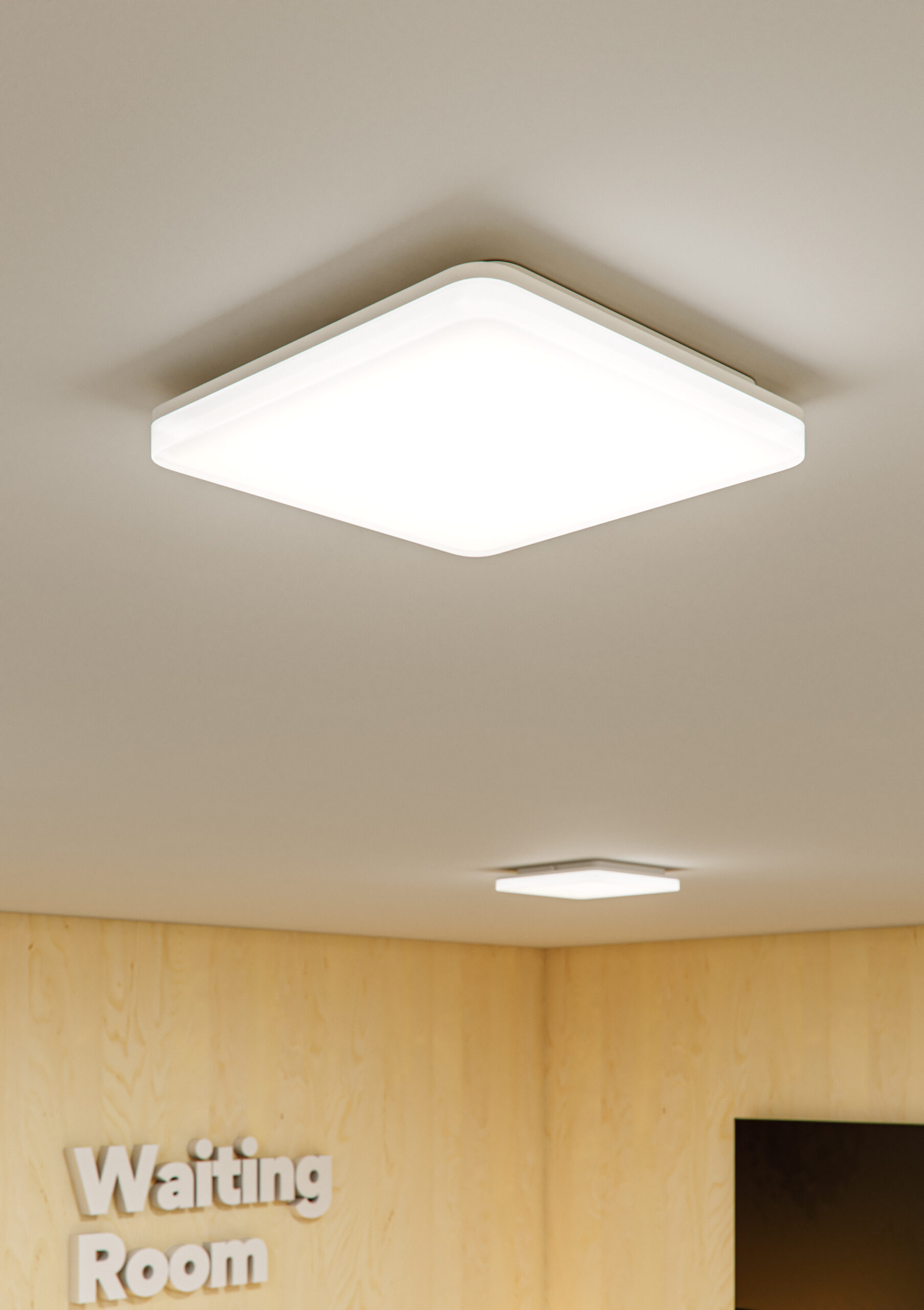 Moderna plafoniera led quadrata 25W Kora